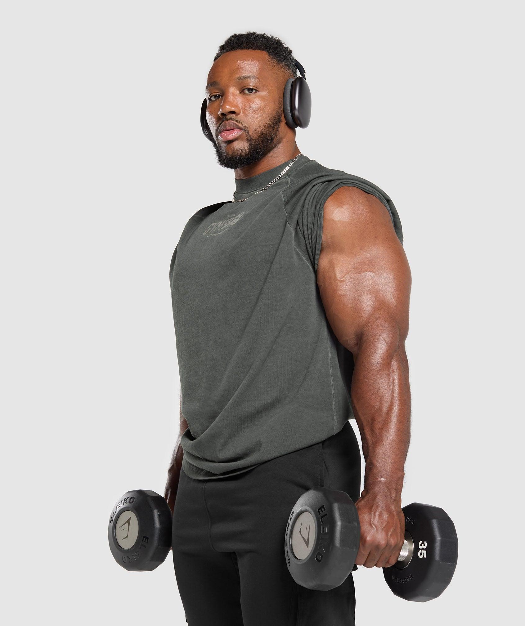 Gymshark Heavyweight T-Shirt - Black Male Product Image