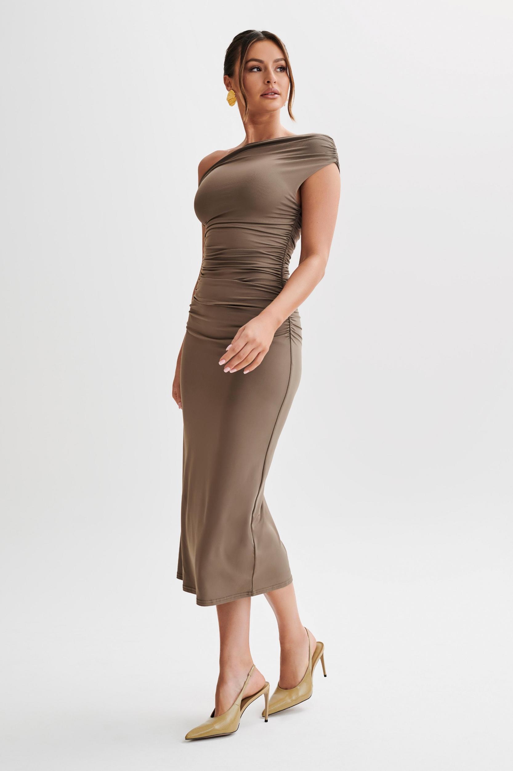 Alayna Recycled Nylon Midi Dress - Coco Product Image