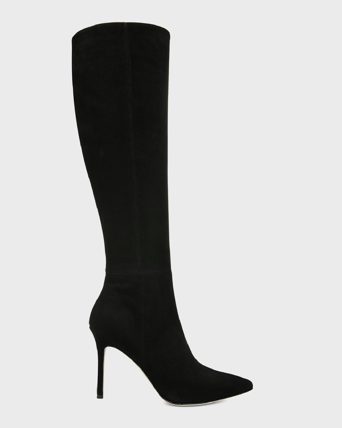 Womens Lisa 95MM Knee-High Suede Boots Product Image