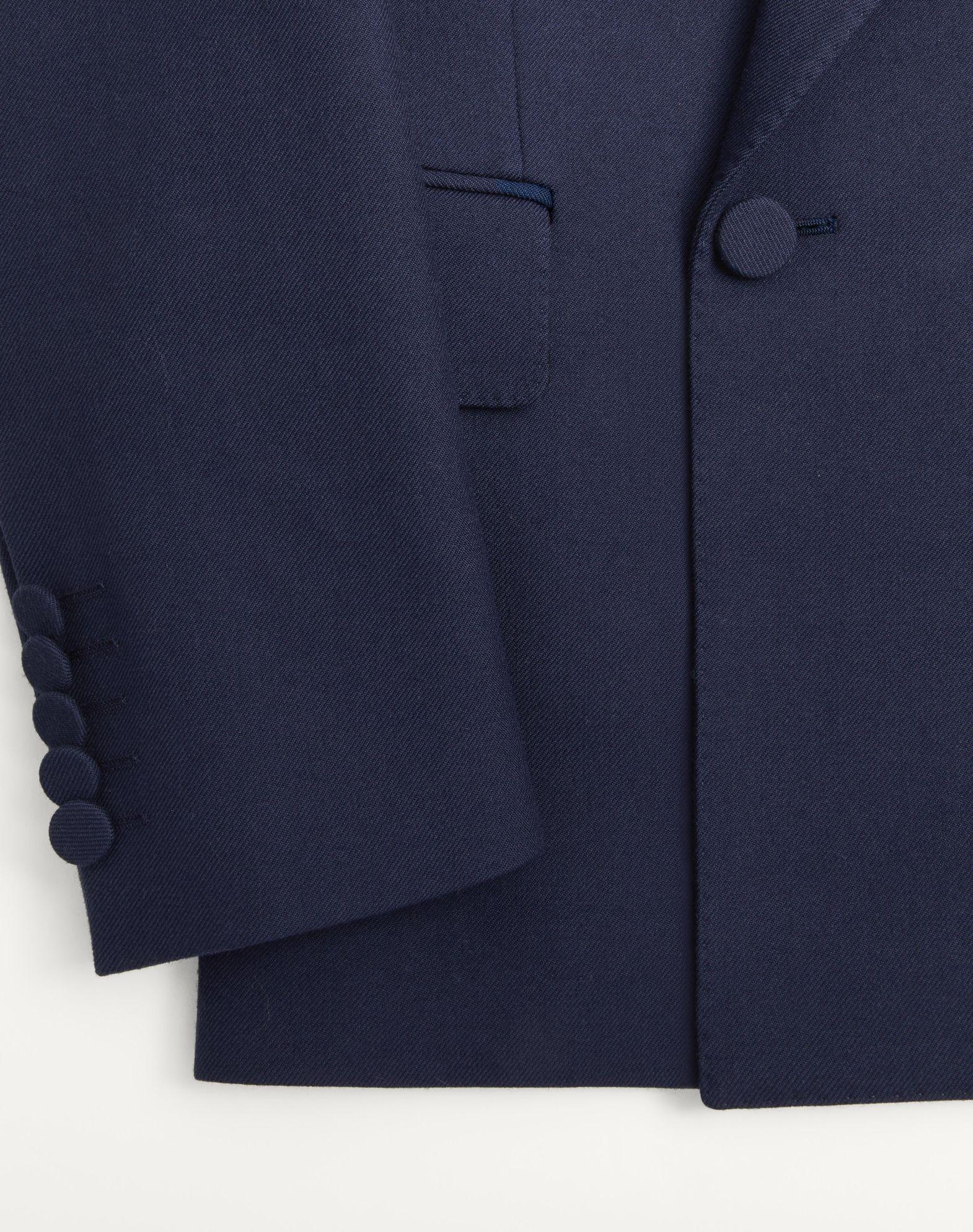 DOUBLE-BREASTED JACKET IN WOOL GABARDINE Product Image