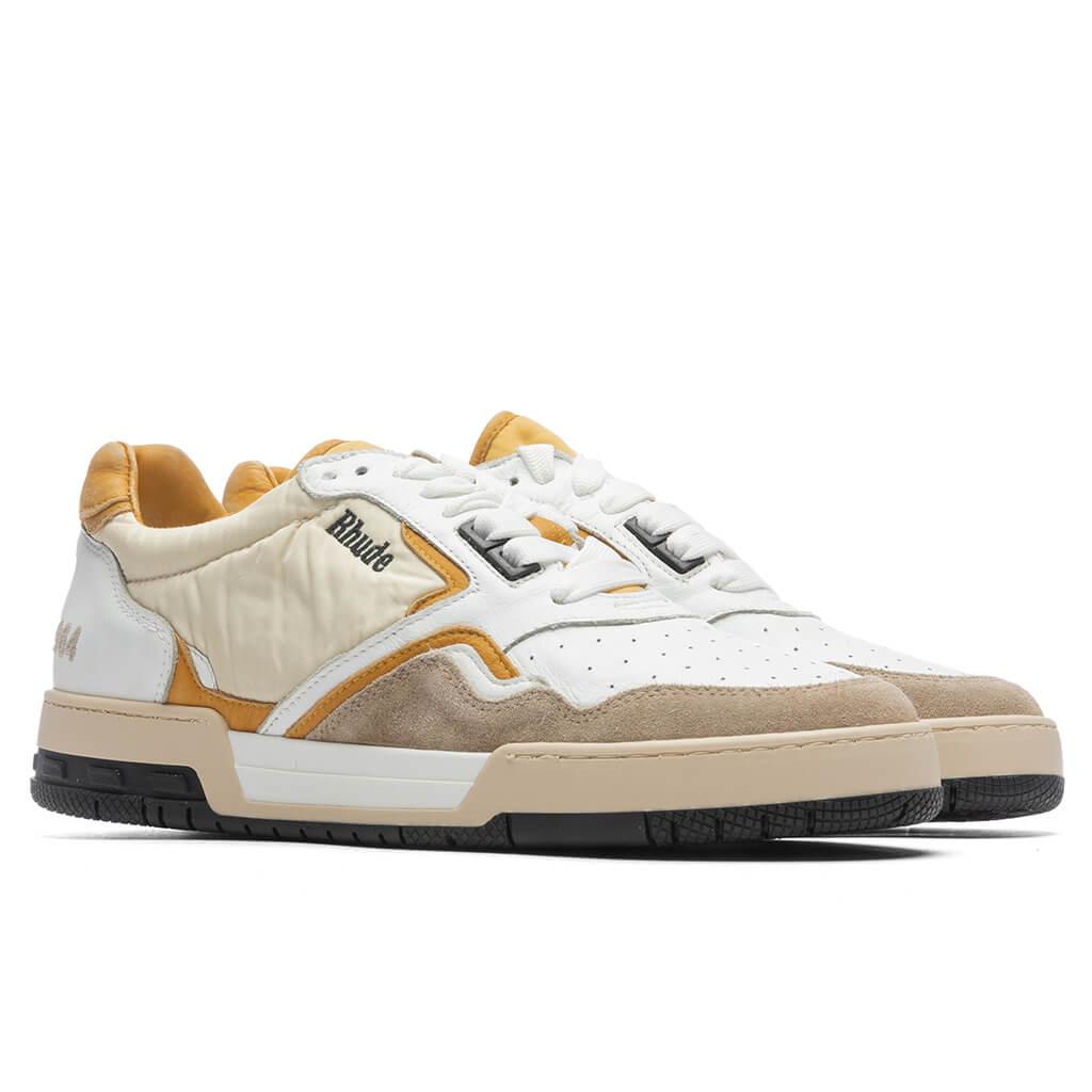 Racing Sneaker - White/Mustard/Beige Male Product Image