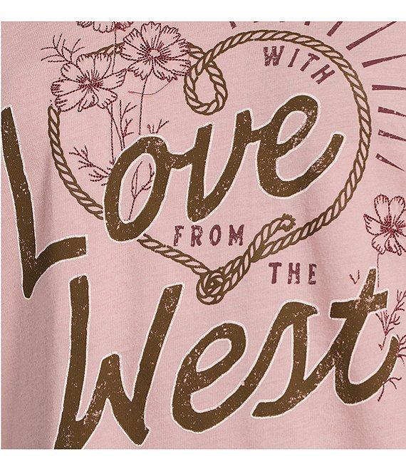 Ariat Burnout Jersey Western Crew Neck Short Sleeve T-Shirt Product Image