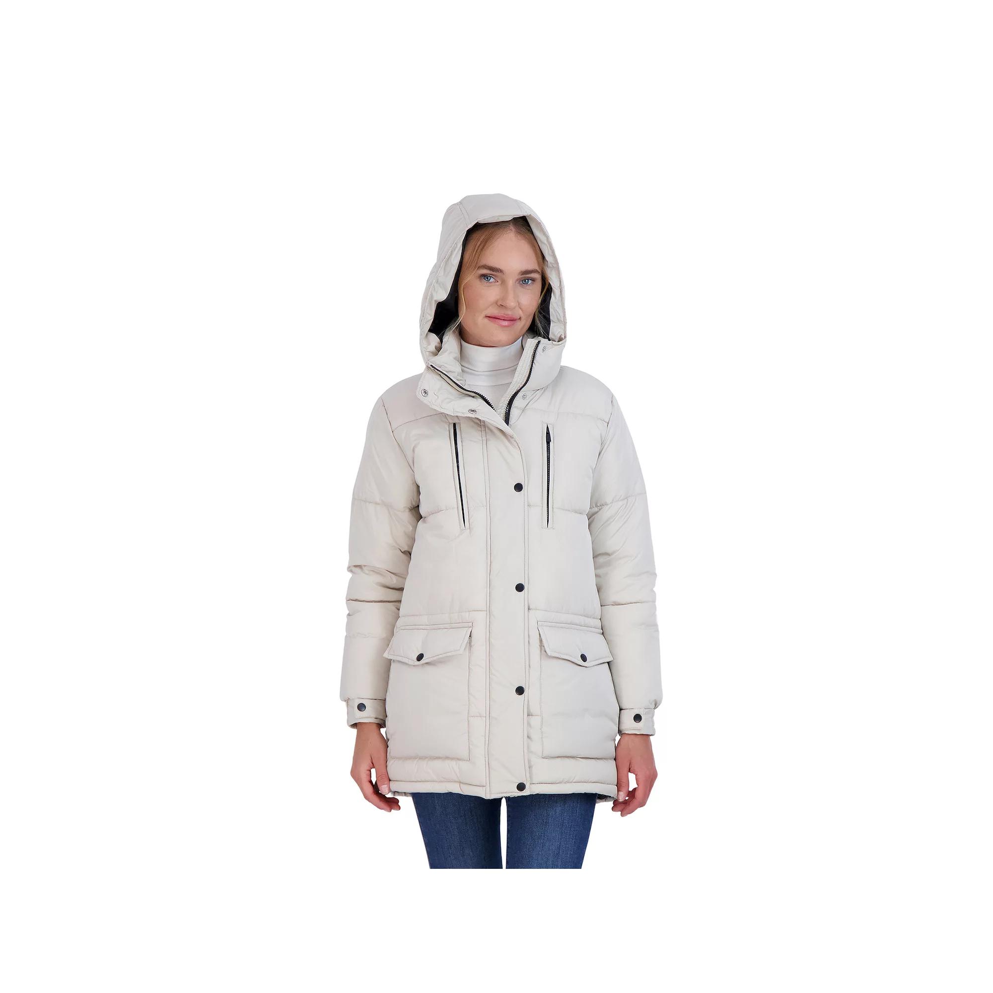 Juniors' Sebby Hooded Parka Puffer Coat, Women's,  Product Image