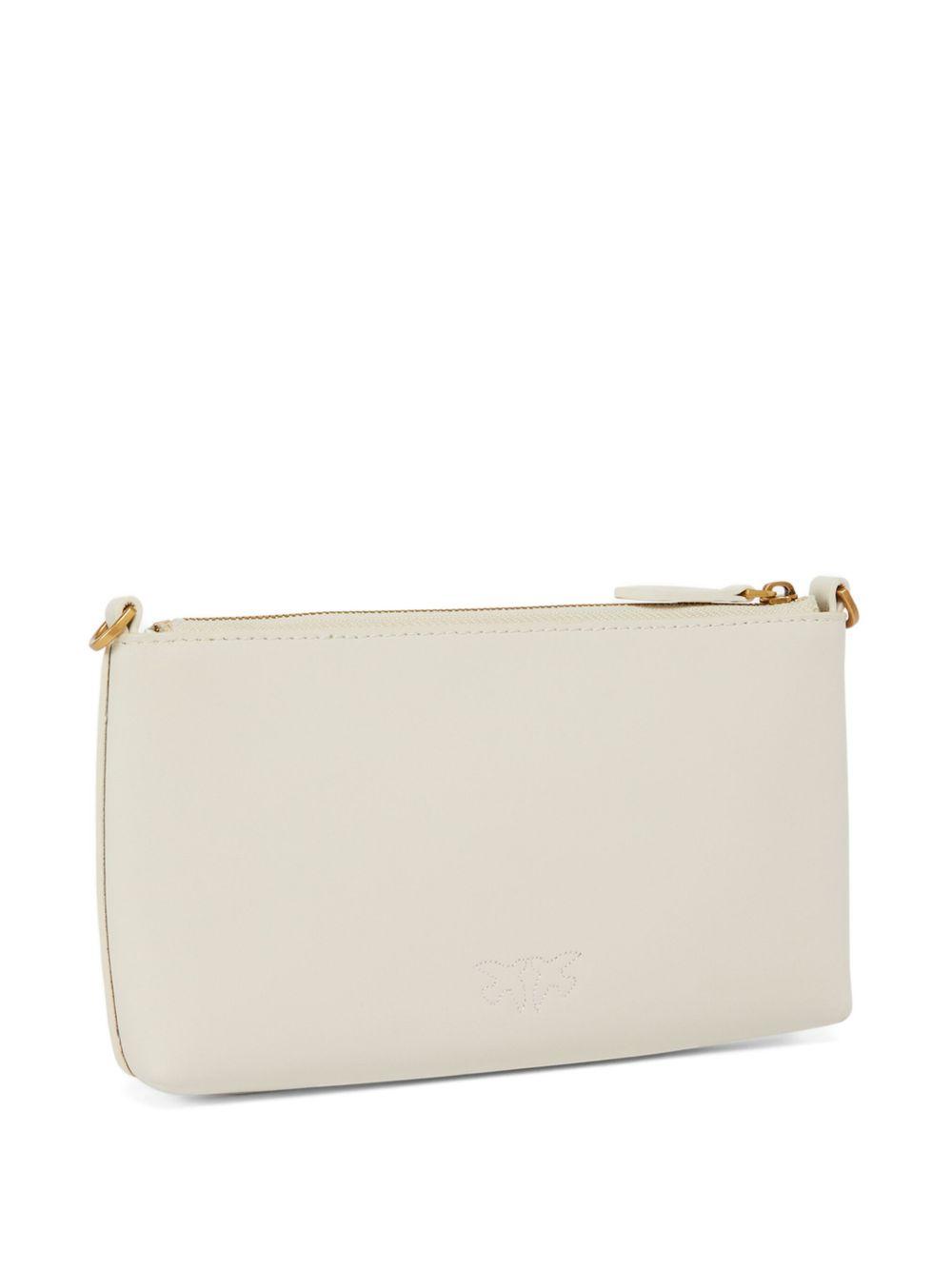 logo-embossed leather clutch Product Image