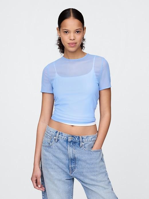 Mesh Crop T-Shirt Product Image