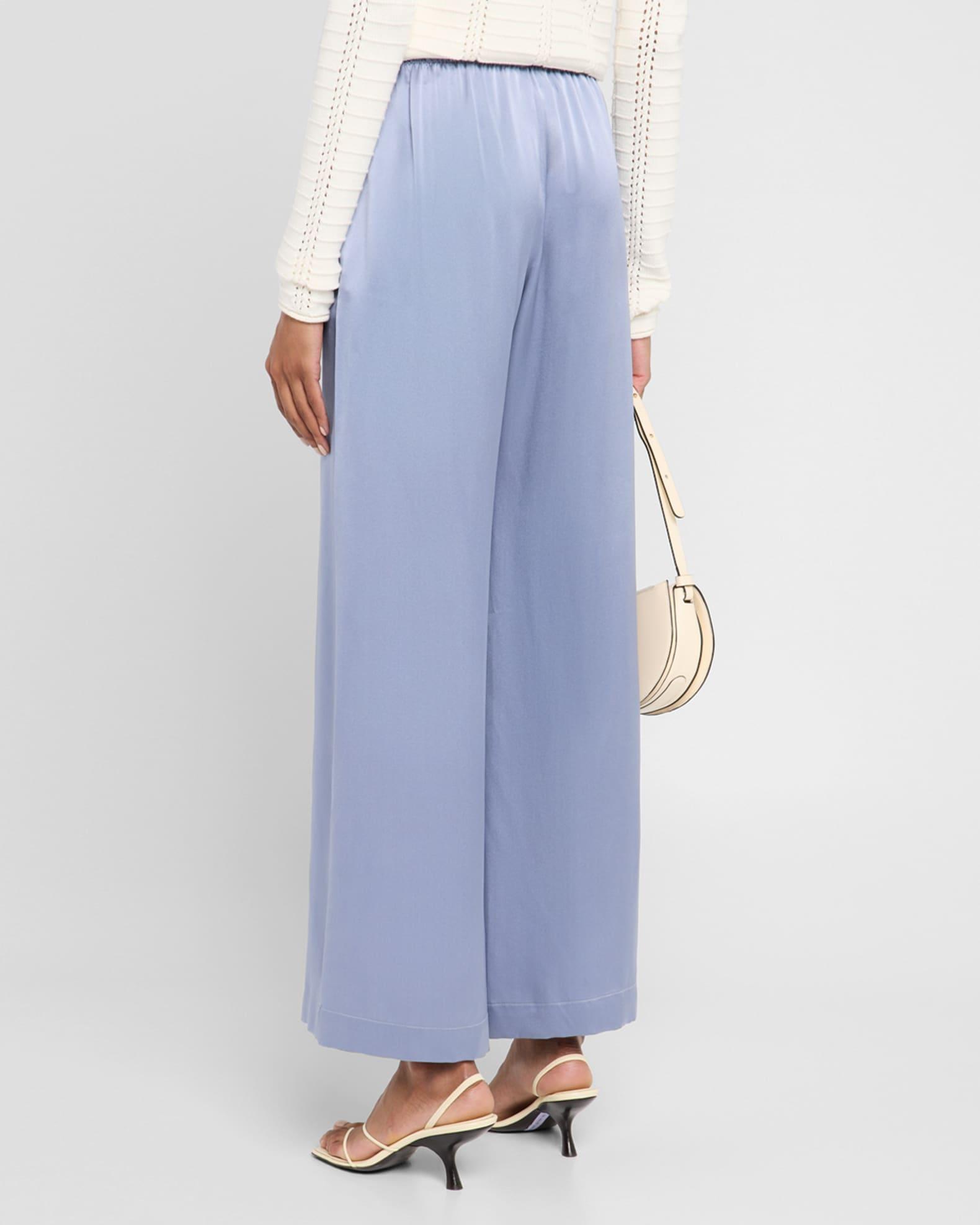 Brynn Wide-Leg Silk Pants Product Image