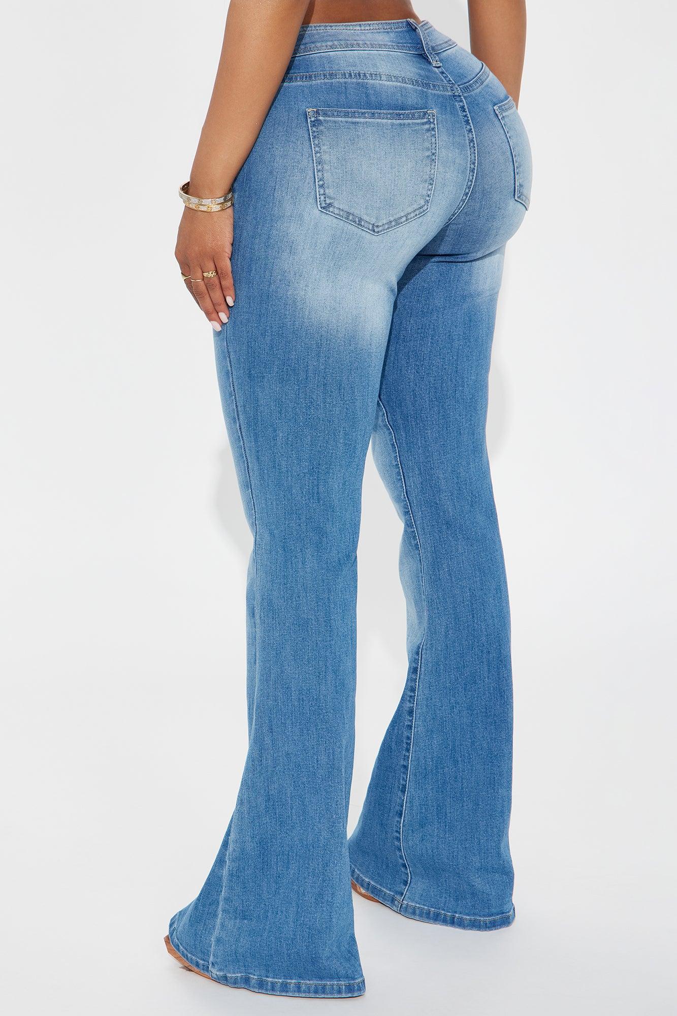 Je T'aime Denim Flare Jeans - Medium Wash Female Product Image