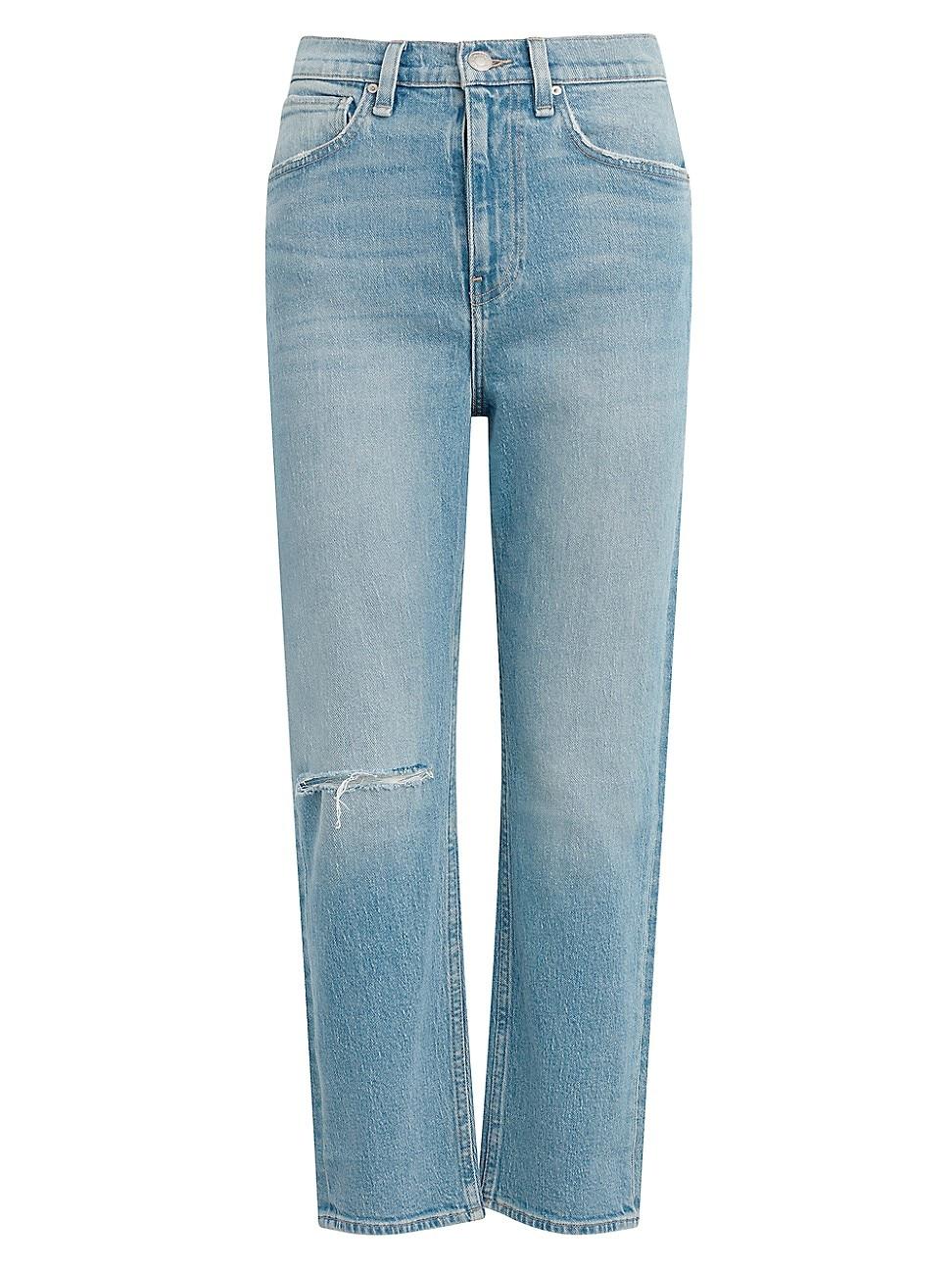 Womens Jade High-Rise Straight-Leg Jeans Product Image
