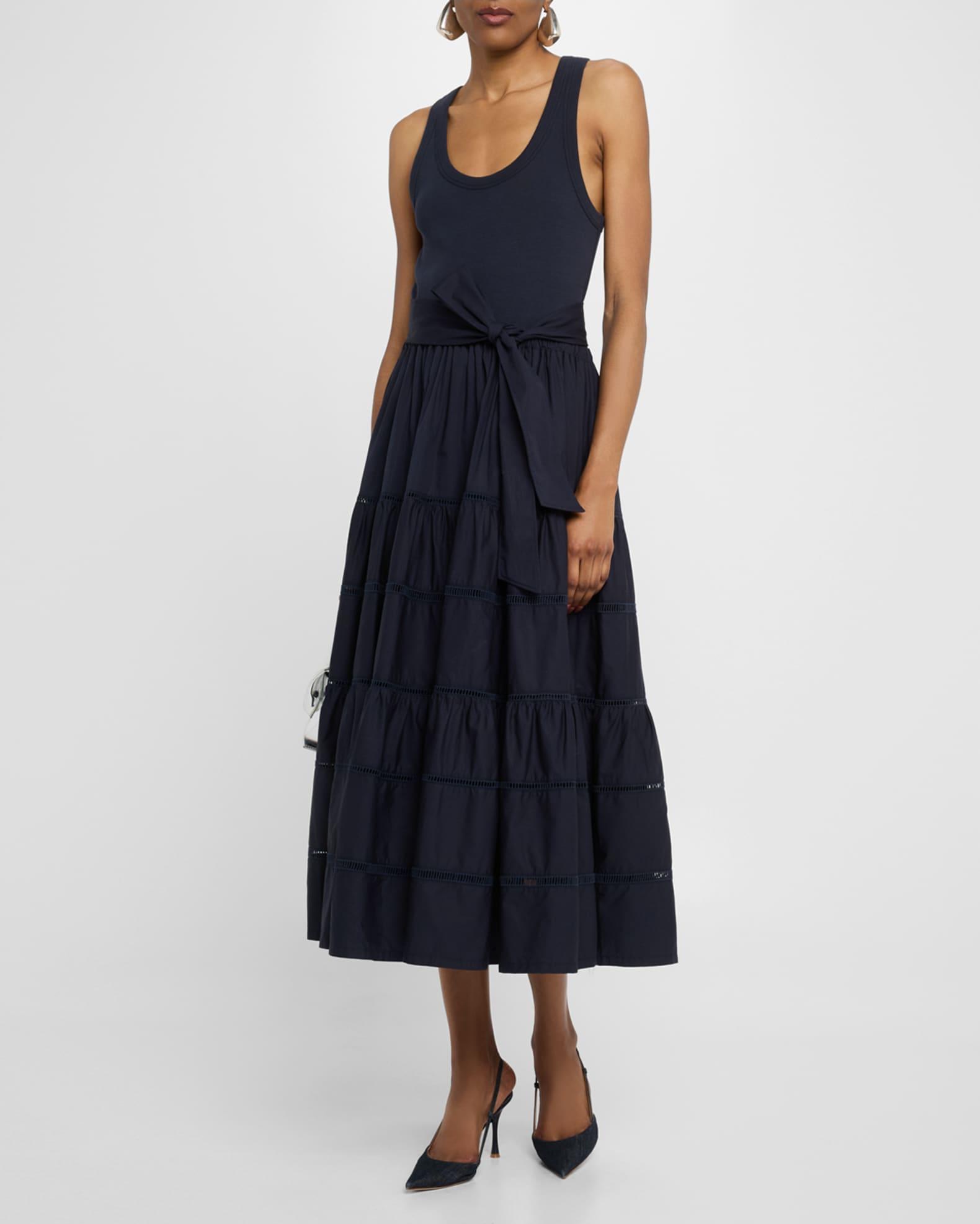 Zuri Tiered Sleeveless Midi Dress  Product Image