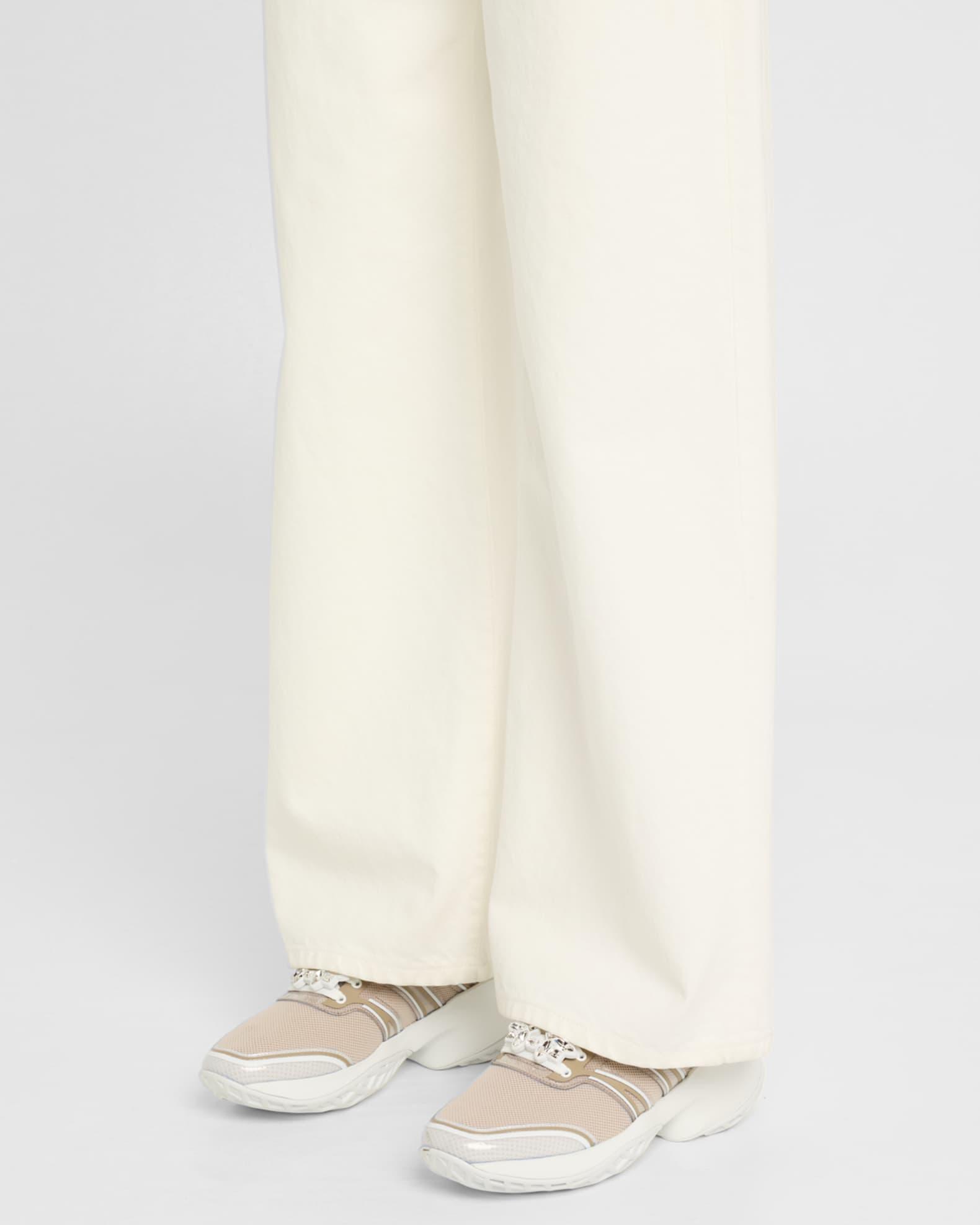 Viv Run Strass Buckle Knit Lace-Up Sneakers Product Image