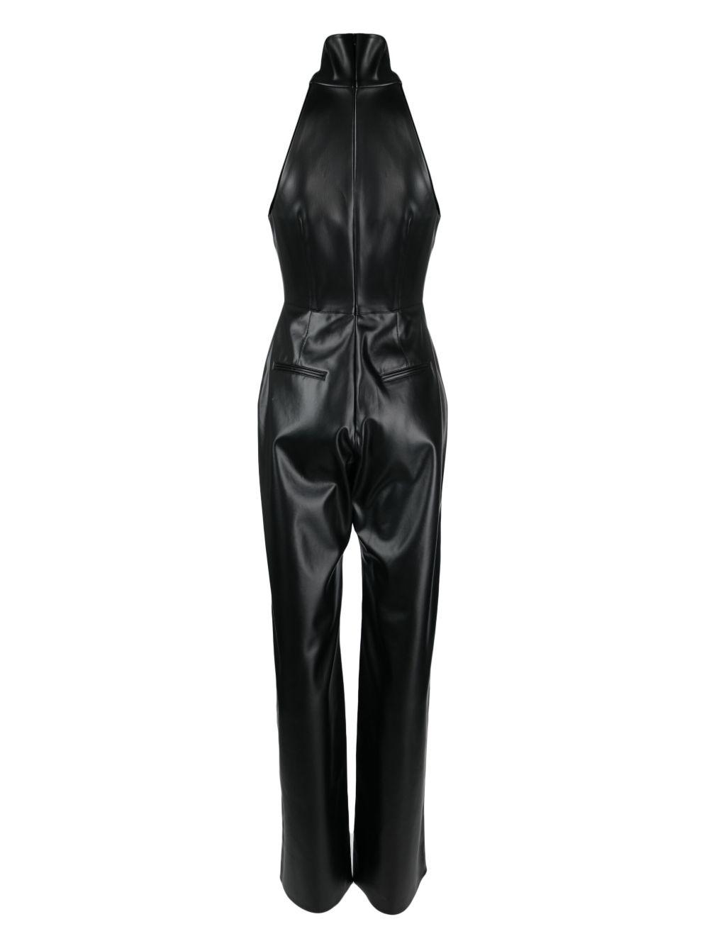Malen faux-leather jumpsuit Product Image