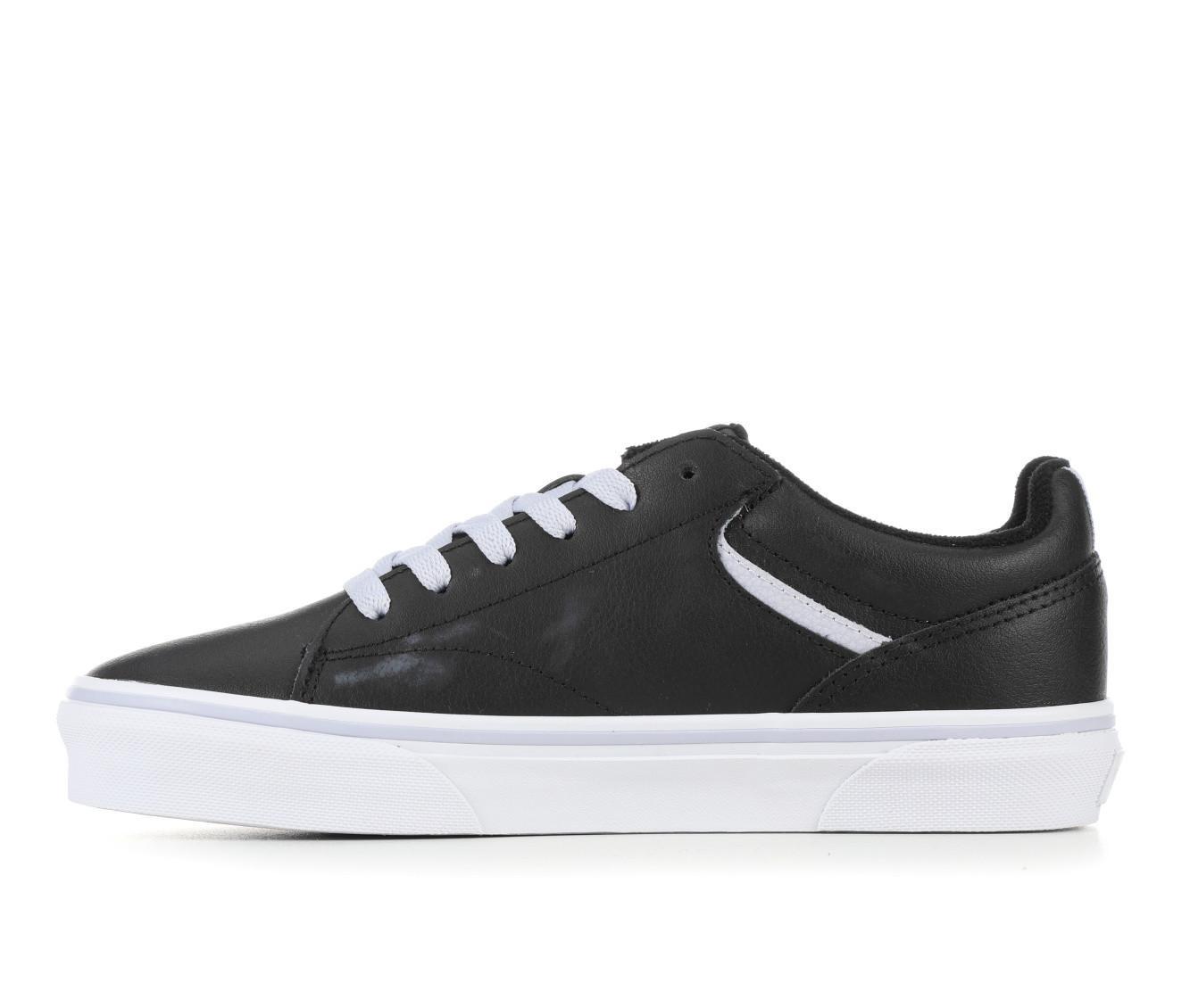 Women's Vans Seldan Leather Skate Shoes Product Image