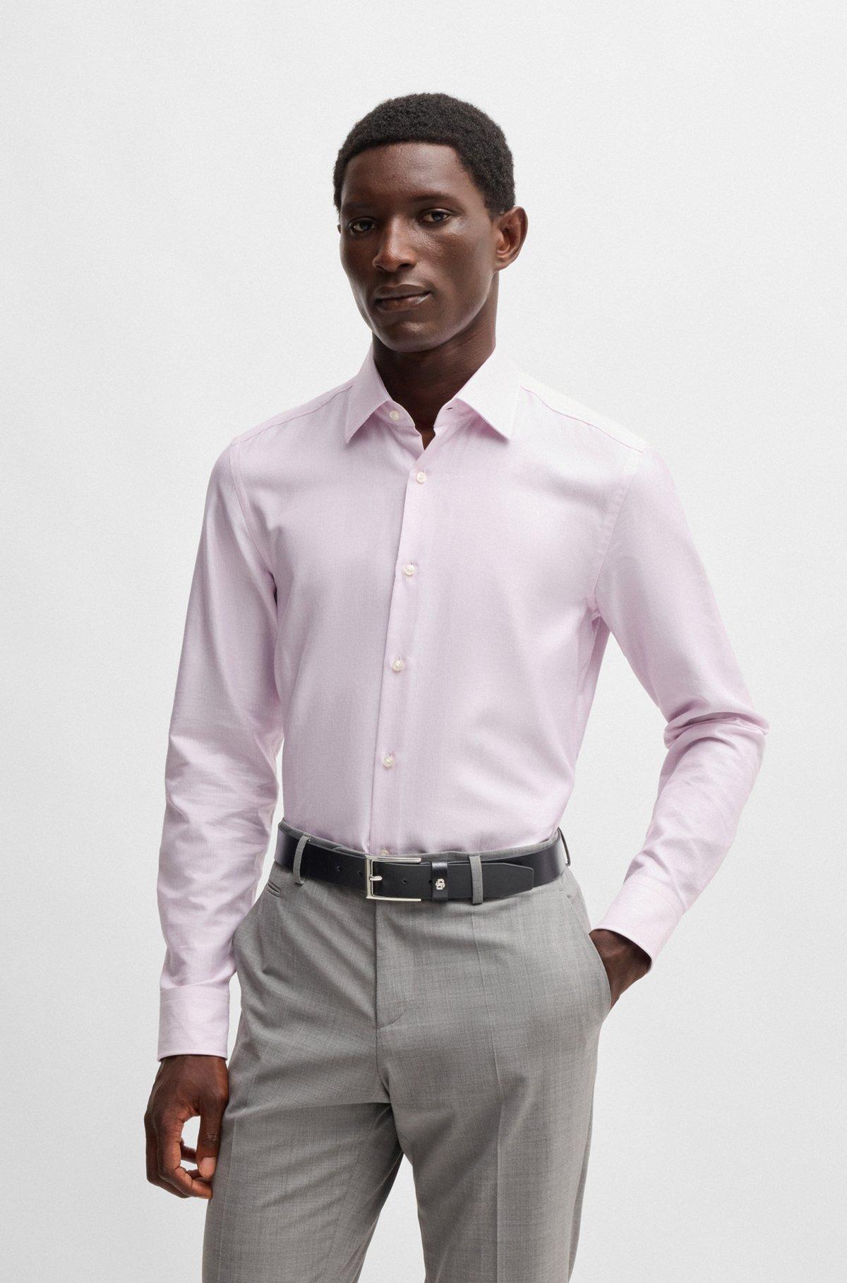 BOSS - Italian-leather belt with Double B monogram keeper - Black Product Image