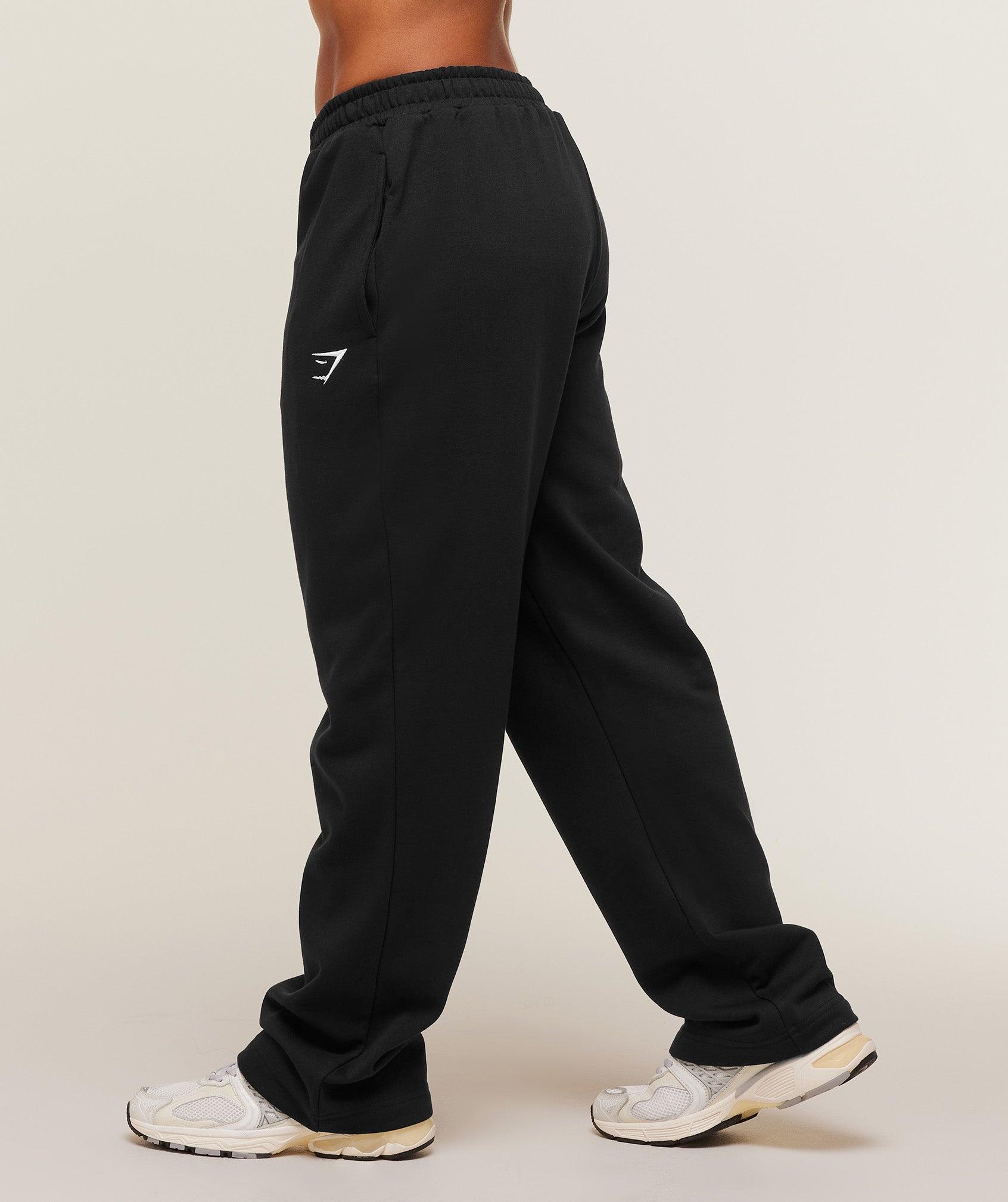 Gymshark Training Fleece Straight Leg Short Pant - Black Female Product Image