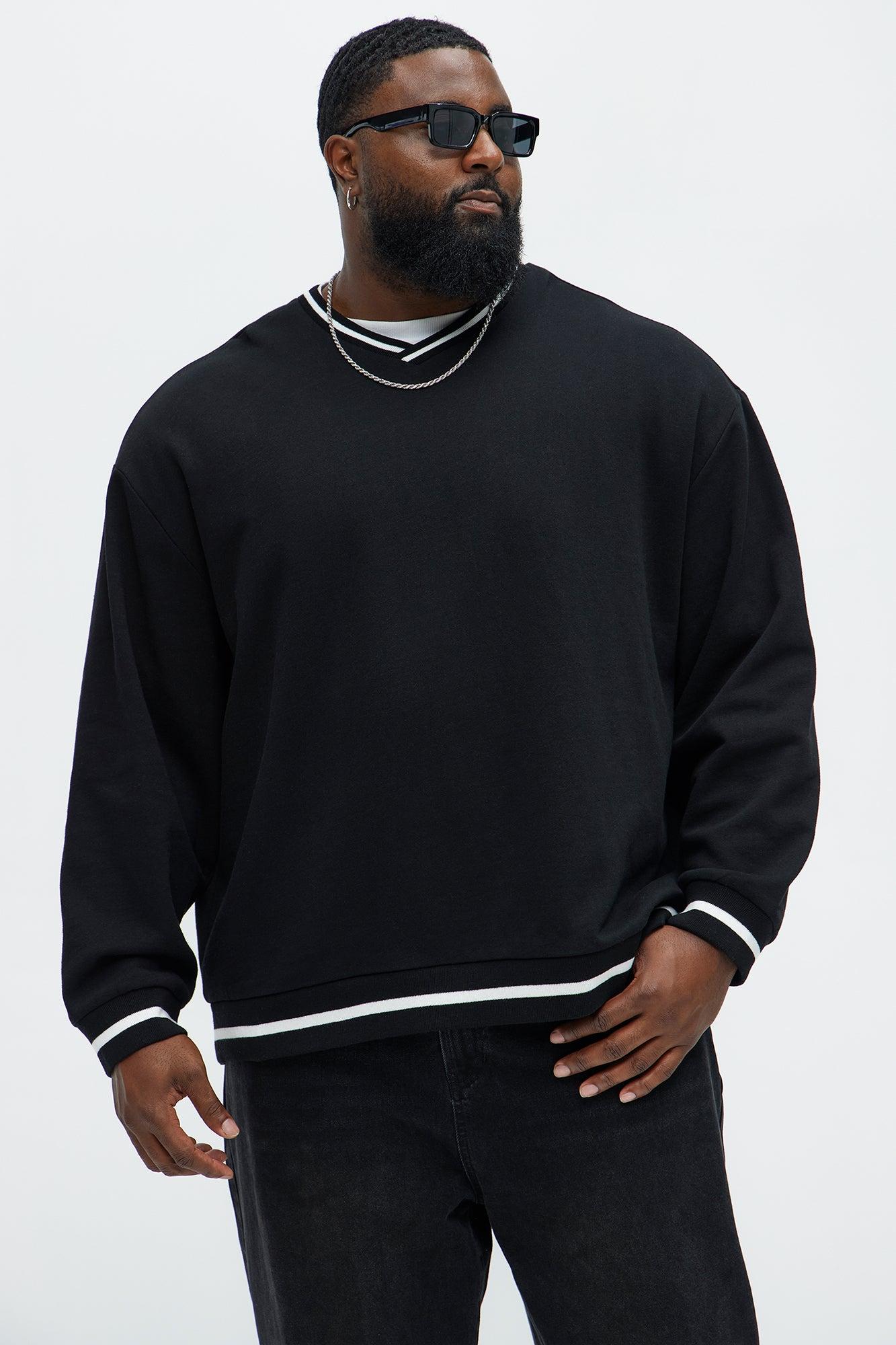 Tyson See The Signs V-Neck Sweatshirt - Black Product Image