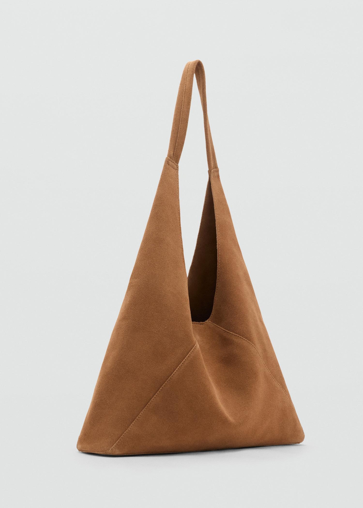 Suede shoulder bag - Women | MANGO USA Product Image
