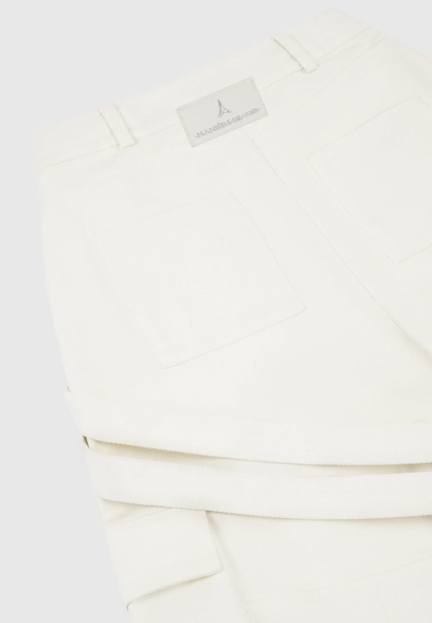 Strap Detail Cargo Pants - Cream Female Product Image