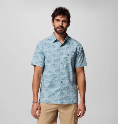 Columbia Mens PFG Wild Cast Camp Shirt- Product Image