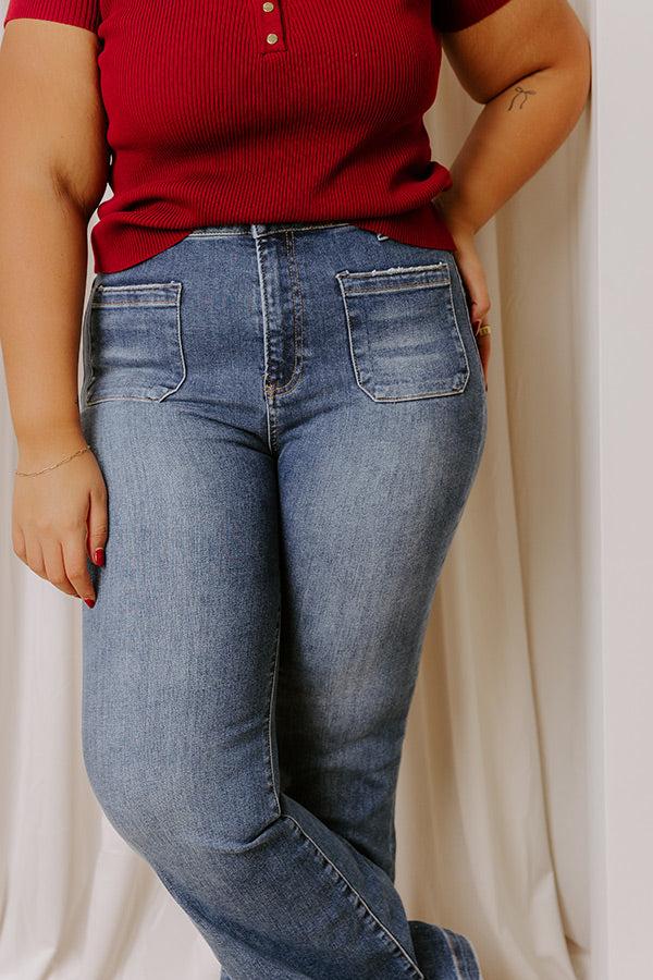 RISEN Emery High Waist Flare Curves Product Image