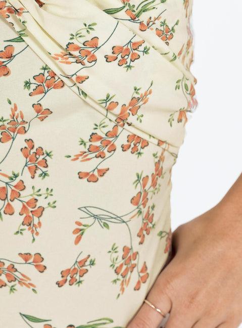 Irena Strapless Mini Dress Floral Product Image