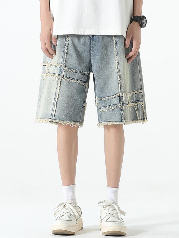 Men's Raw Trim Splice Shorts Product Image