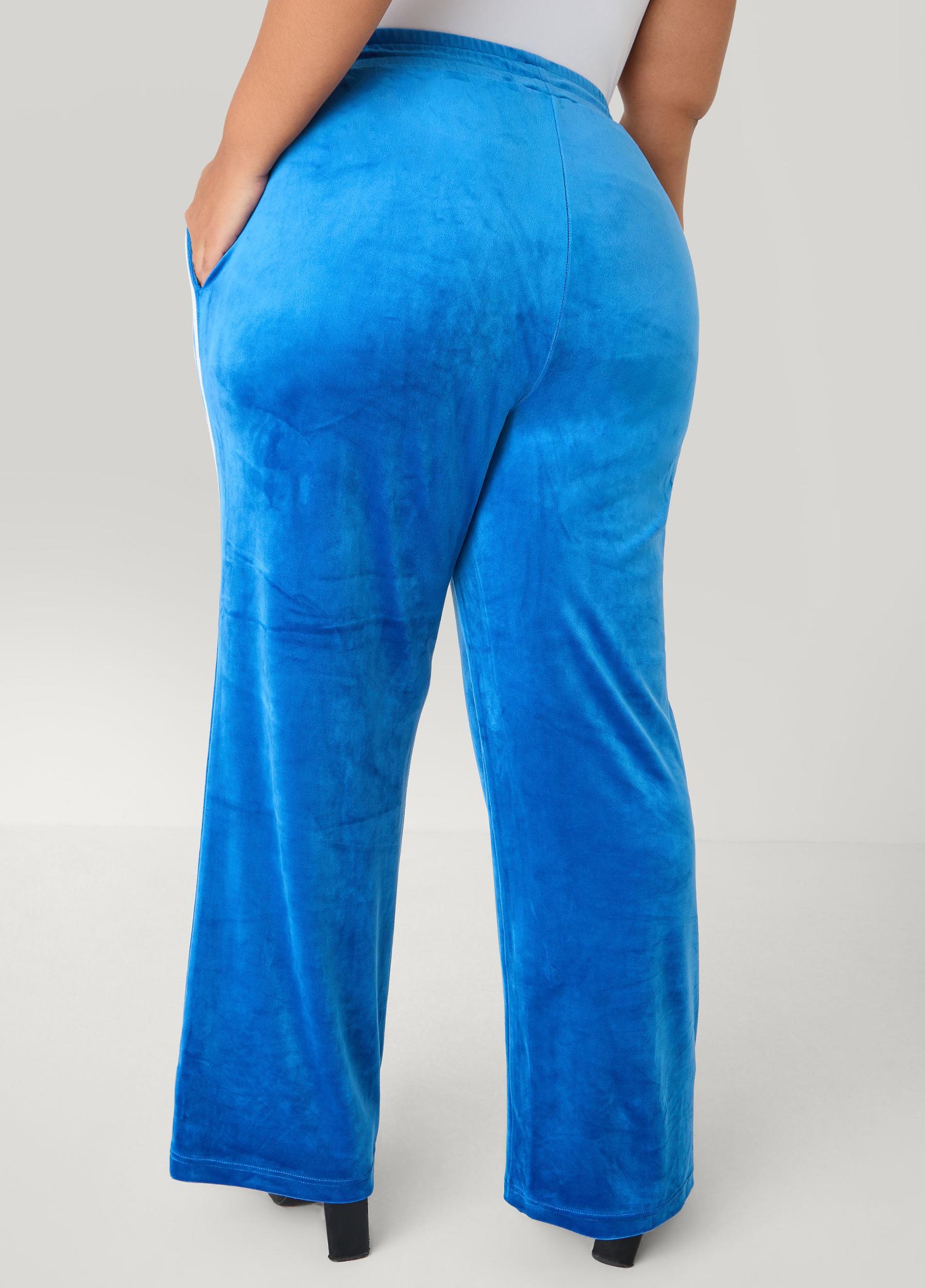 Striped Velour Track Pants Product Image