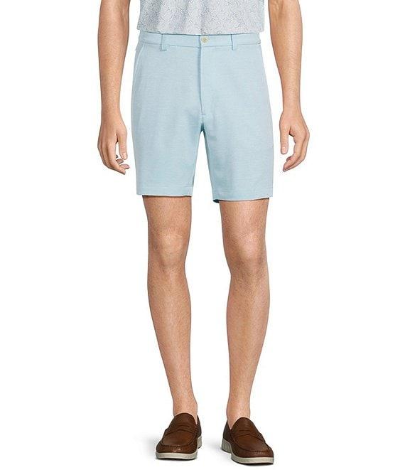 Roundtree & Yorke Classic Flat Front Performance Space Dye 8#double; Pull On Shorts Product Image