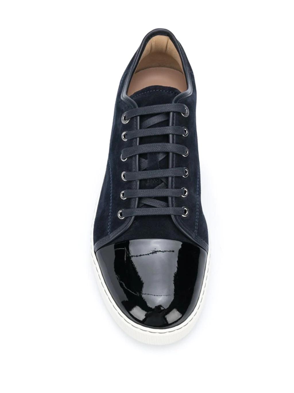 Black DBB1 Suede & Patent Leather Sneakers Product Image