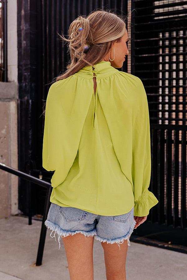 Sweetly Swaying Along Top In Lime Punch Product Image