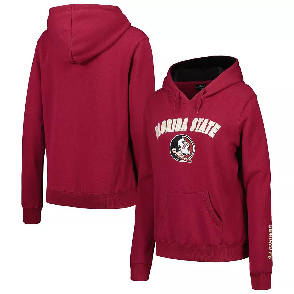 Women's Colosseum Garnet Florida State Seminoles Arch & Logo Pullover Hoodie,  Product Image