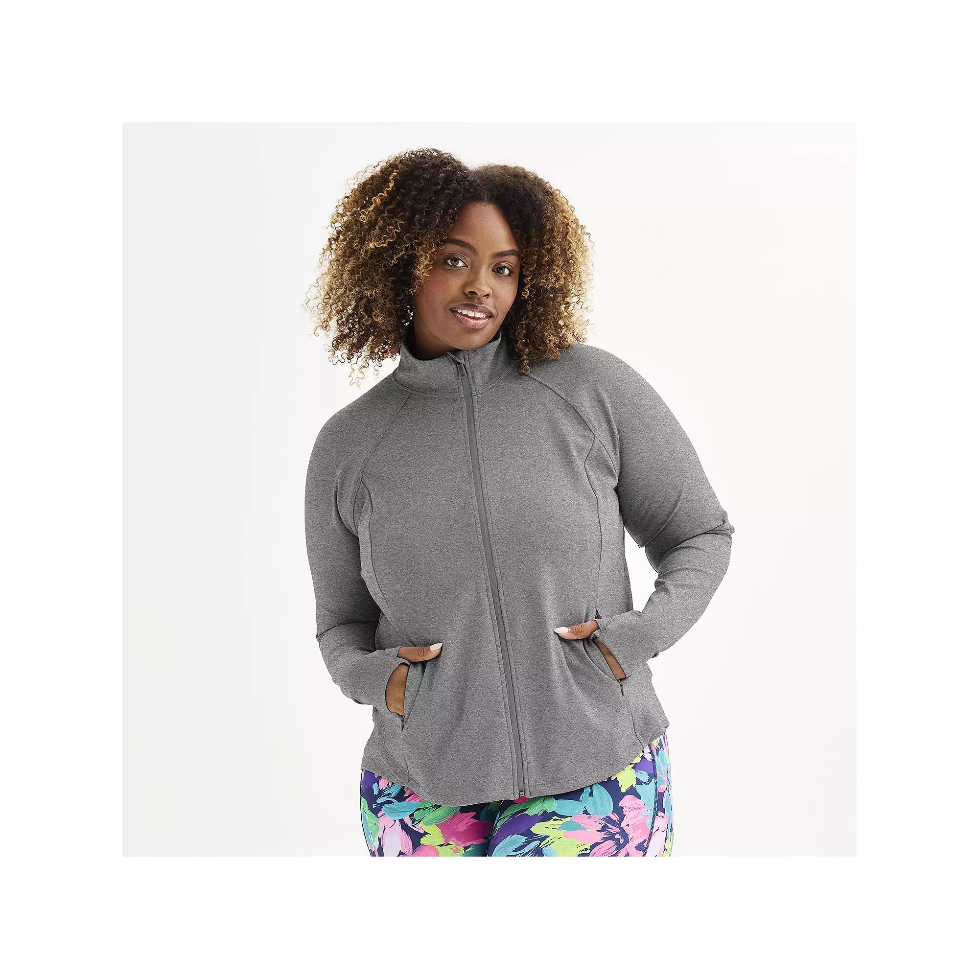 Plus Size Tek Gear® Ultrastretch Performance Jacket, Women's, Size: 4XL, Grey Product Image