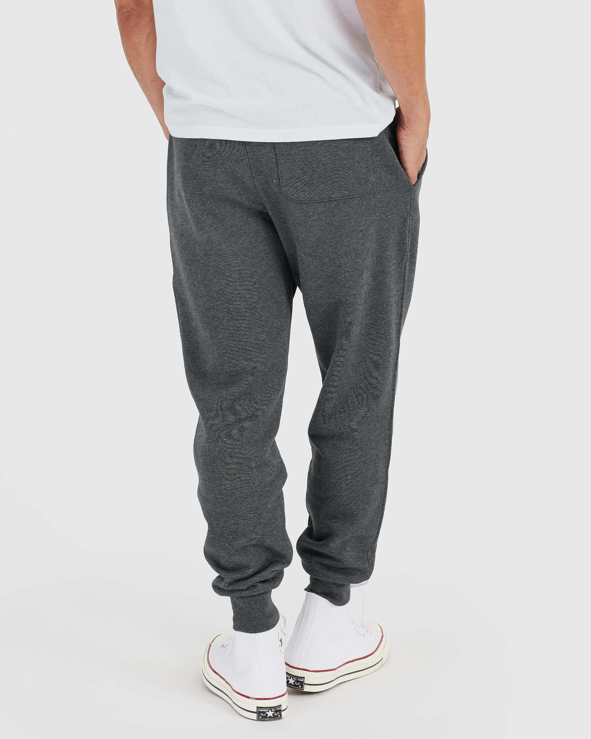 Charcoal Heather Gray Fleece French Terry Joggers Product Image
