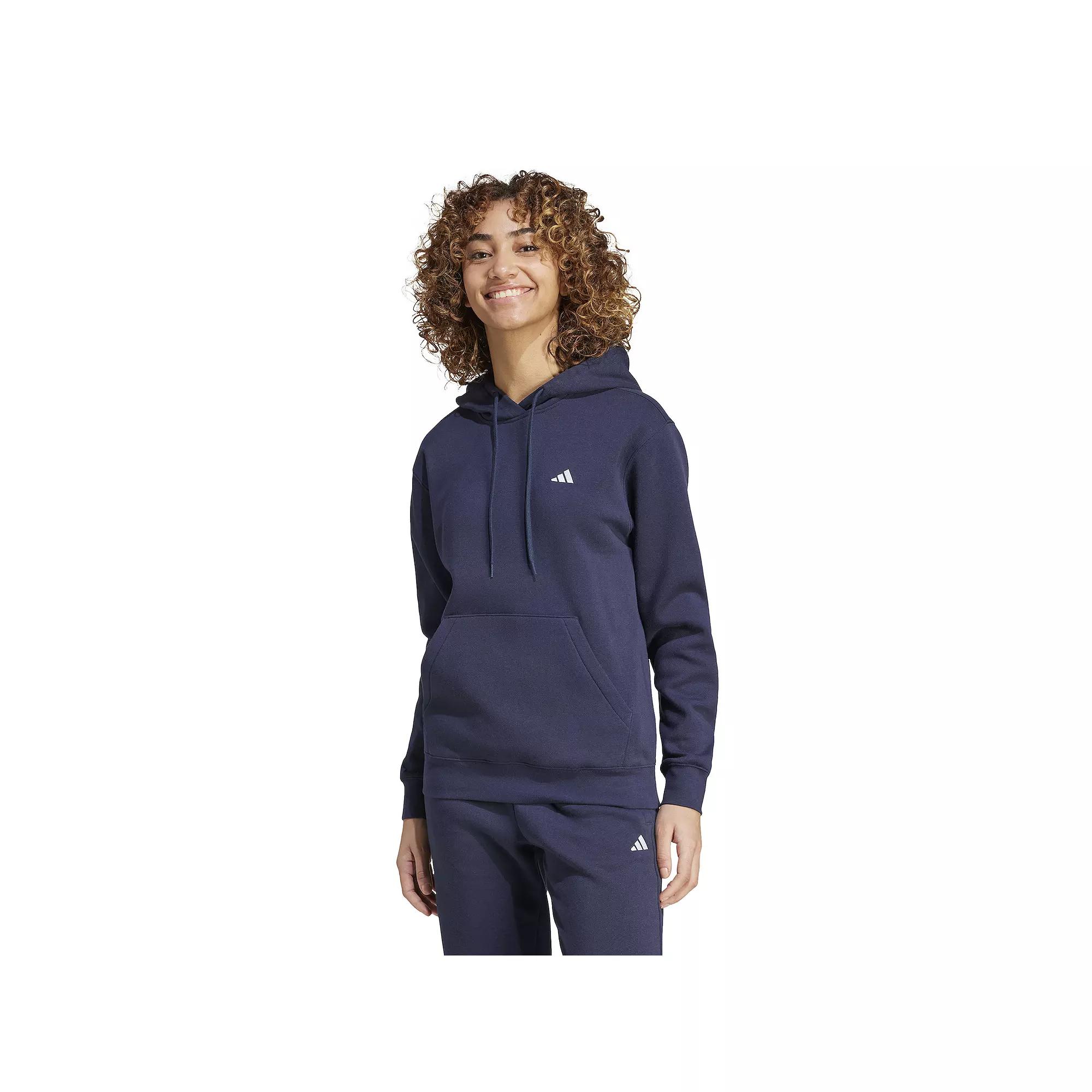 Women's adidas Essentials Feel Cozy Sportswear Hoodie, Size: XS, Legend Ink Product Image