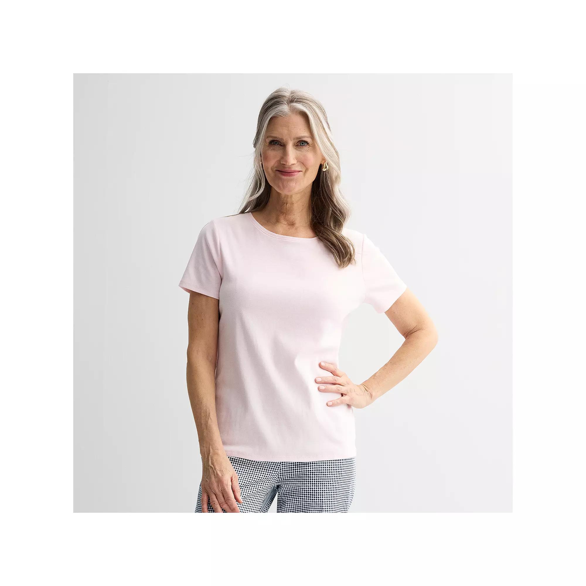 Women's Croft & Barrow® Essential Crewneck Tee,  Product Image