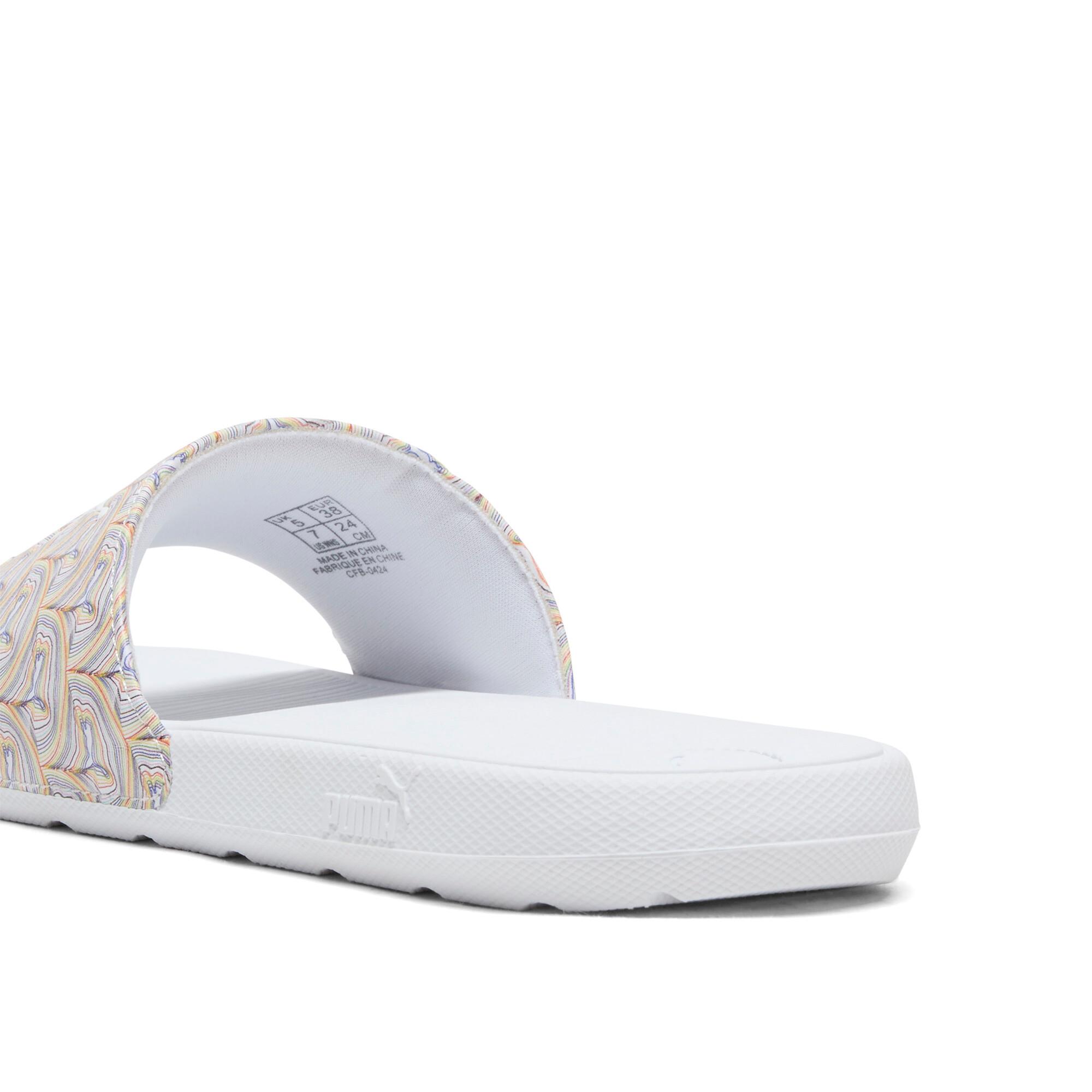 PUMA Cool Cat 2.0 Pride Women's Slides in White Product Image