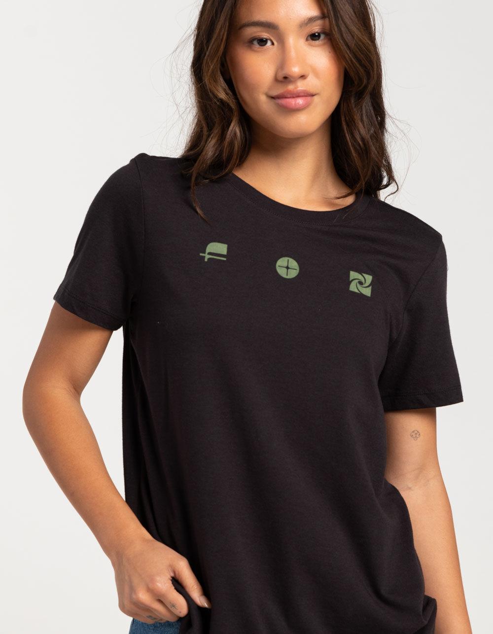 FOX Sensory Womens Boyfriend Tee - BLACK Product Image