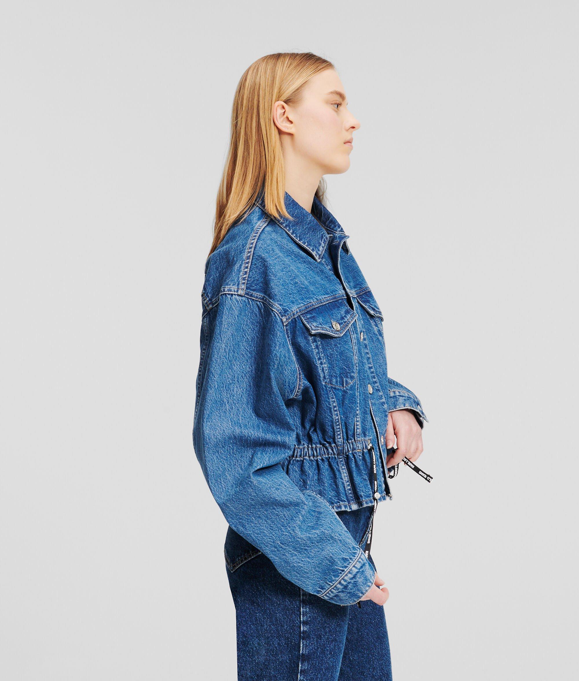 TIE WAIST DENIM JACKET Product Image