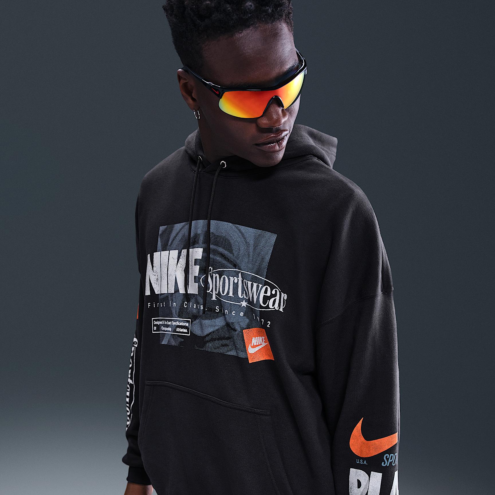 Nike Men's Club Oversized French Terry Pullover Hoodie Product Image