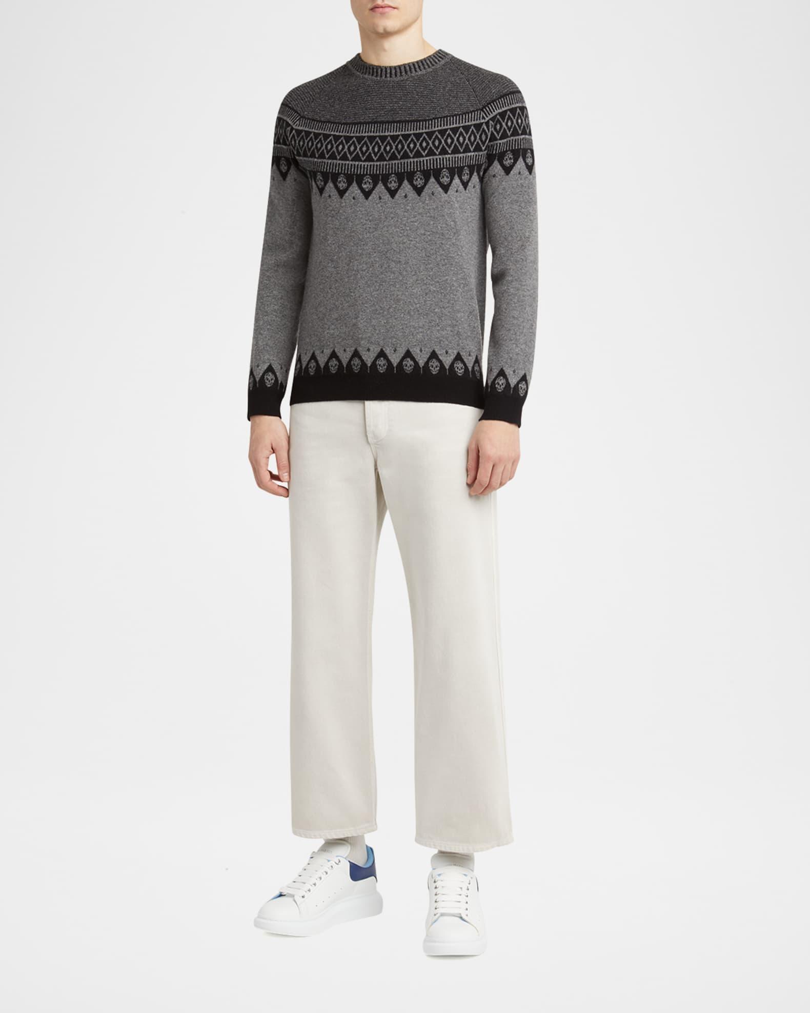 Men's Oversized Leather Double-Backstay Sneakers Product Image