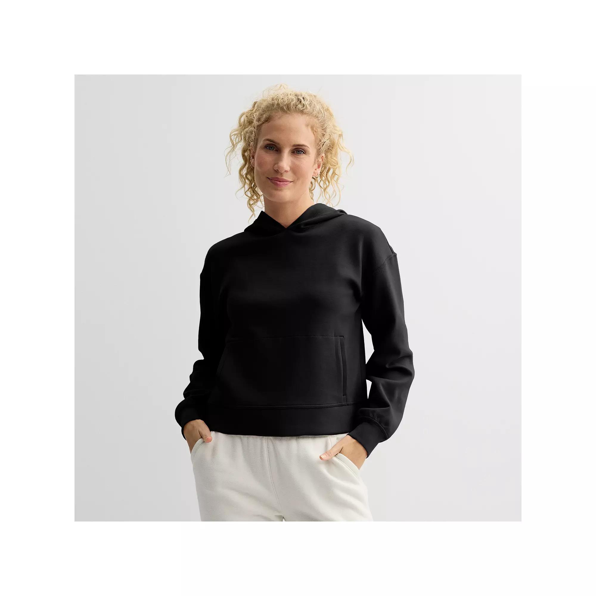 Women's Tek Gear® Ultracomfort Hoodie, Size: XL, Mineral Black Product Image