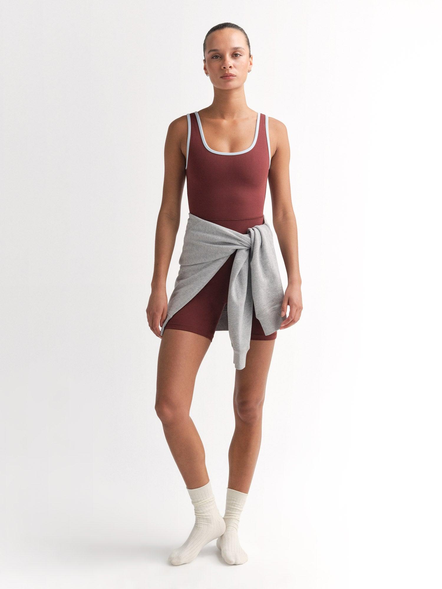 Organic Stretch Contrast Unitard Female Product Image