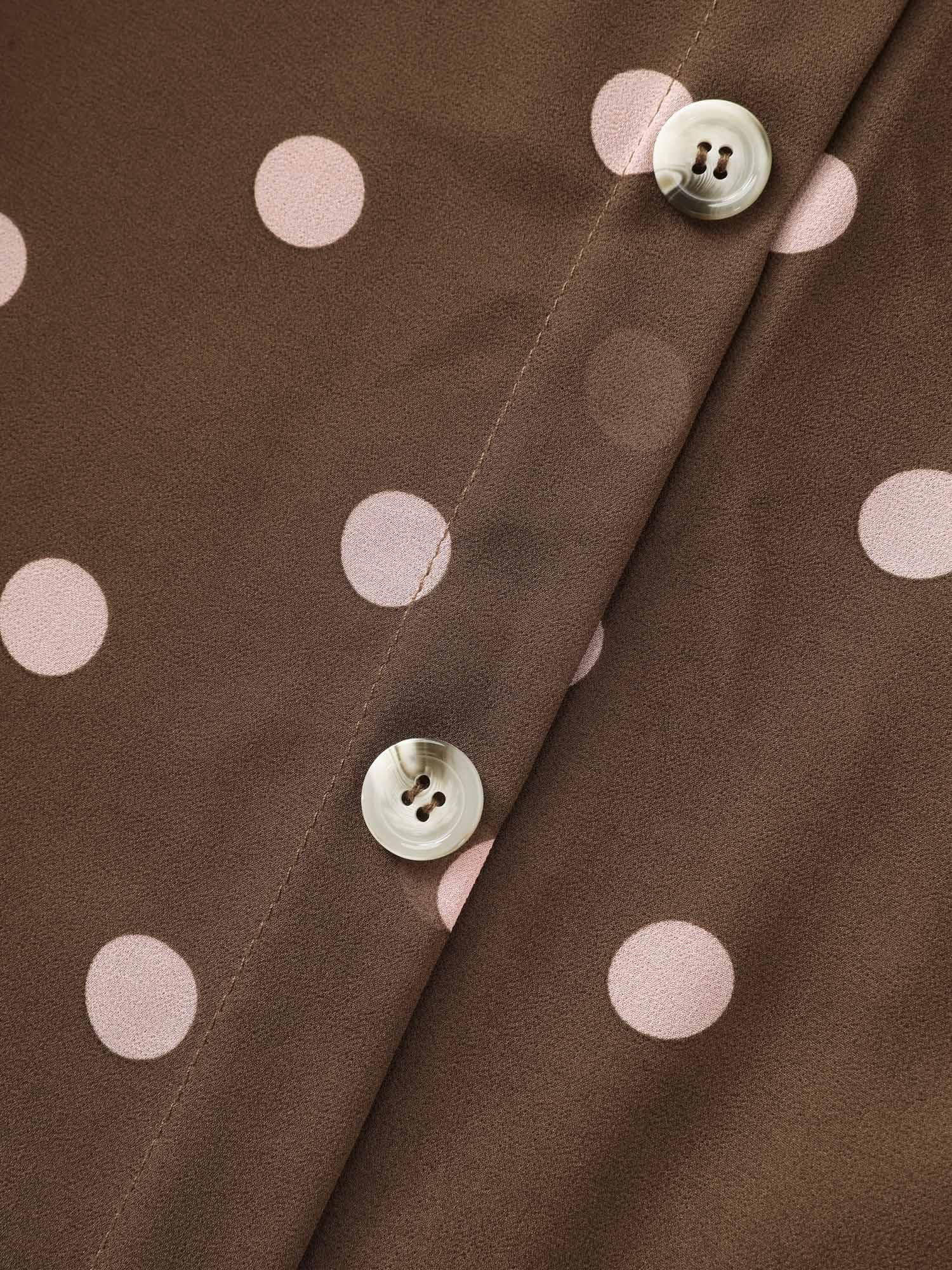Polka Dots Curve-Hugging Midi Dress Female Product Image