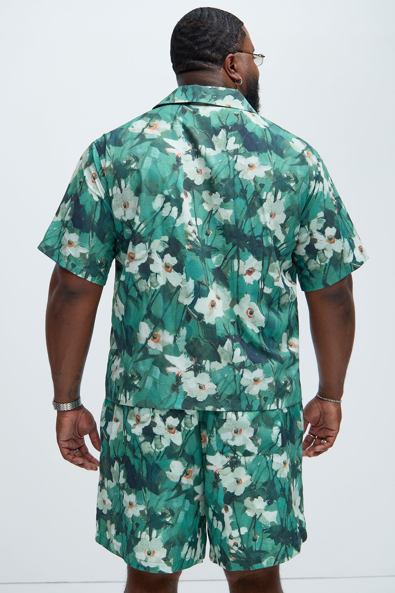 Monet Floral Shirt - Green/combo Product Image