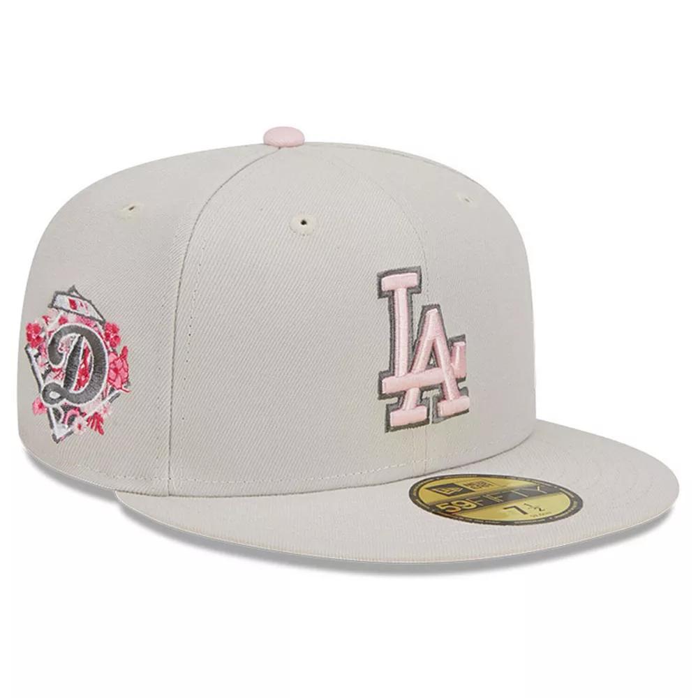 Men's New Era  Khaki Los Angeles Dodgers 2023 Mother's Day On-Field 59FIFTY Fitted Hat, Size: 8, Beig K Product Image