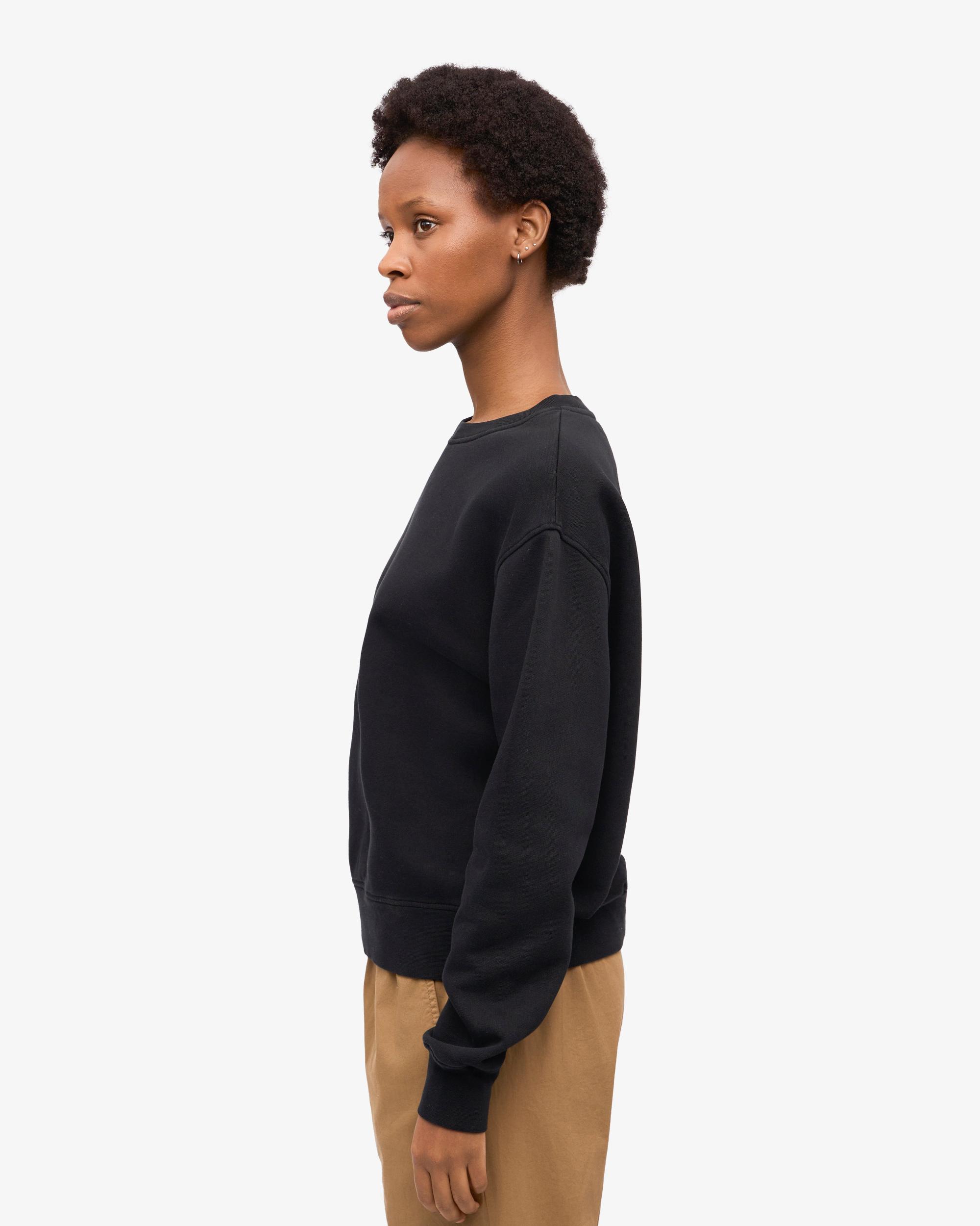 Women Classic Organic Crew - Deep Black Product Image