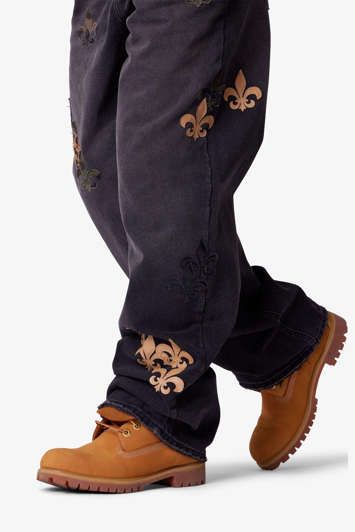 Ultra Baggy Fleur Denim - Black Product Image