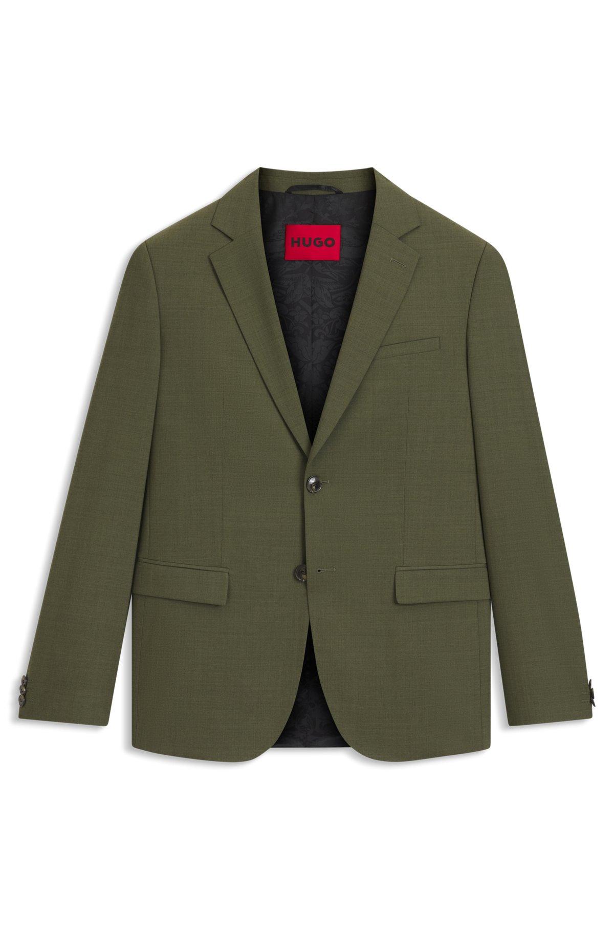 Extra-slim-fit suit jacket in performance-stretch dobby Product Image