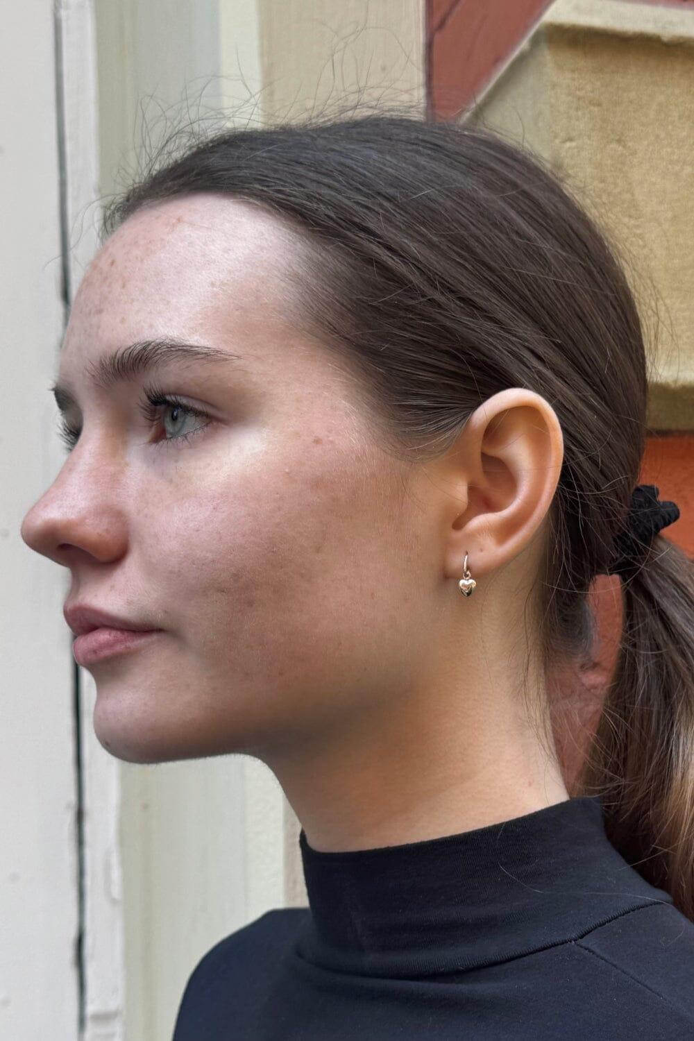 Heart Charm Earrings Product Image