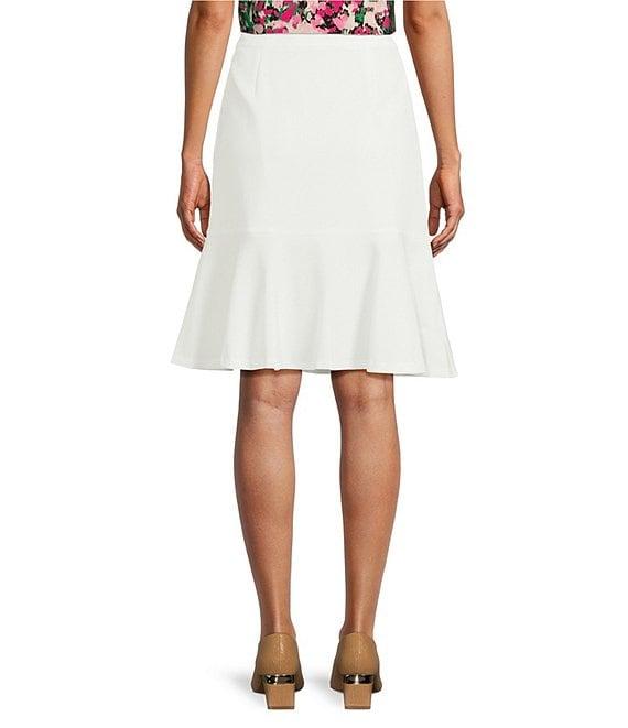 Kasper Stretch Crepe Fit and Flare Skirt Product Image