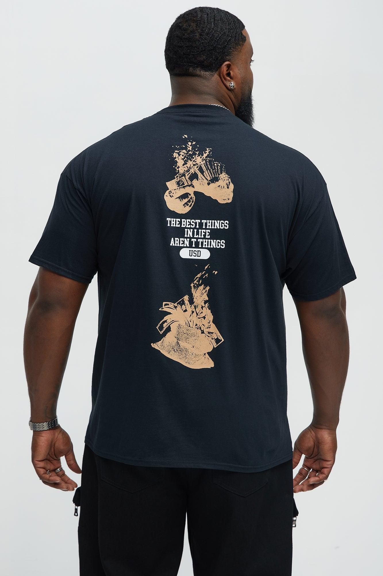 More Than Just Things Short Sleeve Tee - Black Product Image